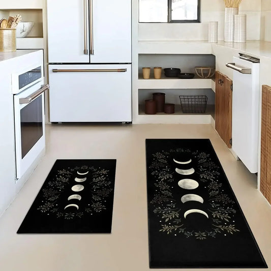 Kitchen Rug Black Gothic