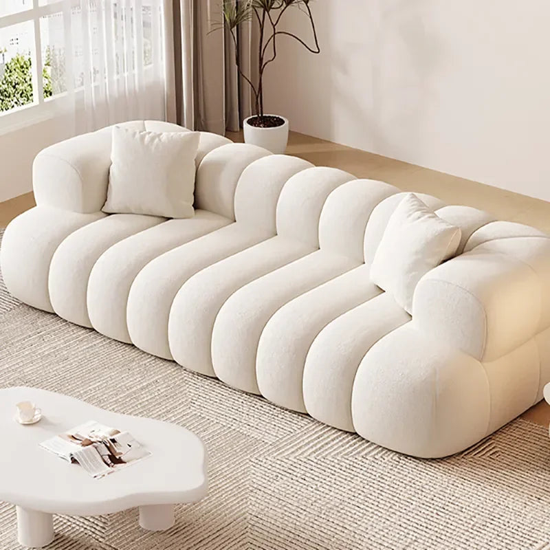 European minimalist fabric living room sofa